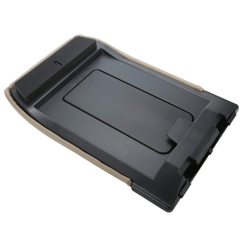 VeCarTech Center Console Lid/Cover Armrest Repair Kit Compatible with 99-07 Chevy Silverado,Tahoe,Suburban,Avalanche,GMC Sierra,Yukon,Escalade-Replaces 19127364,19127365,19127366, Dark Beige - Image 4